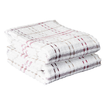Cotton Plaid Waffle Tea Towel Kitchen Towel