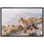 Animaux, montagne, vallée, campagne, renard roux sur toile-93629073-93629074