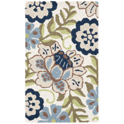 Shorthill Sam'S Club Artisan Hand Tufted Wool Pile Floral Rug -  Winston Porter, 8C84BC9377FF4179A864A7706FE43D8F