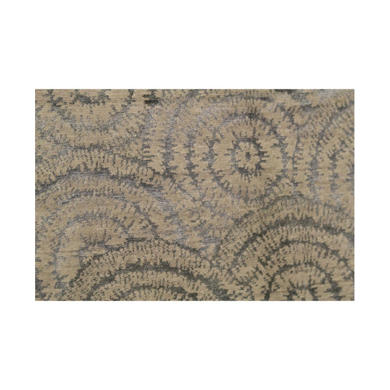 Windsom Geometric Area Rug in Camel/Black