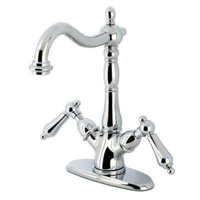 Kingston Brass Heritage Two-Handle 1-or-3 Hole Deck Mount Vessel Faucet
