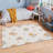 Luxurious Polyester Area Rug, 3.3 x 4.6 Feet | 740 g/m² Velvet Fabric, Non-Slip Felt Dot Underside, Laminated Sponge for Comfort | Antibacterial, Machine Washable at 86°F | Elegant Digital Print Design for Home Décor-63162277