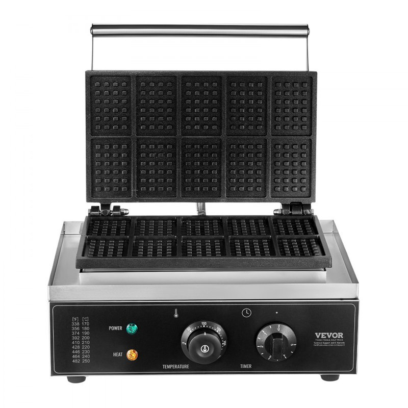 Machine à gaufres rectangulaire 10 PCS 1050W 1550W