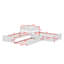 Lit plateforme simple en L avec lit gigogne, bureau et tiroirs-114404391
