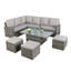 Pelias - Rattan Corner Sofa Set With Rising Table - 8 Seats-1007307422-1007307394