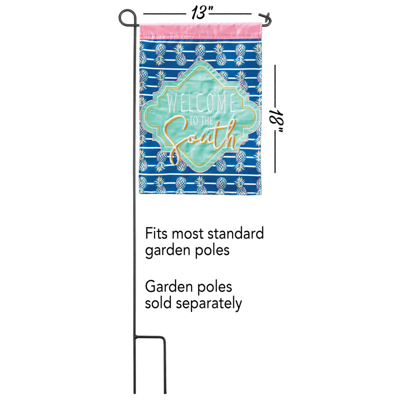 Drapeau de jardin en nylon 18 x 13 po Eisleigh, 18 x 13