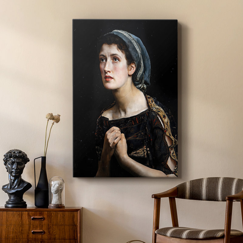 Cassandra, toile tendue par John Collier, 24 po x 36 po