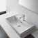 Scarabeo By Nameeks Teorema 17.3'' White Ceramic Rectangular Bathroom Sink with Overflow