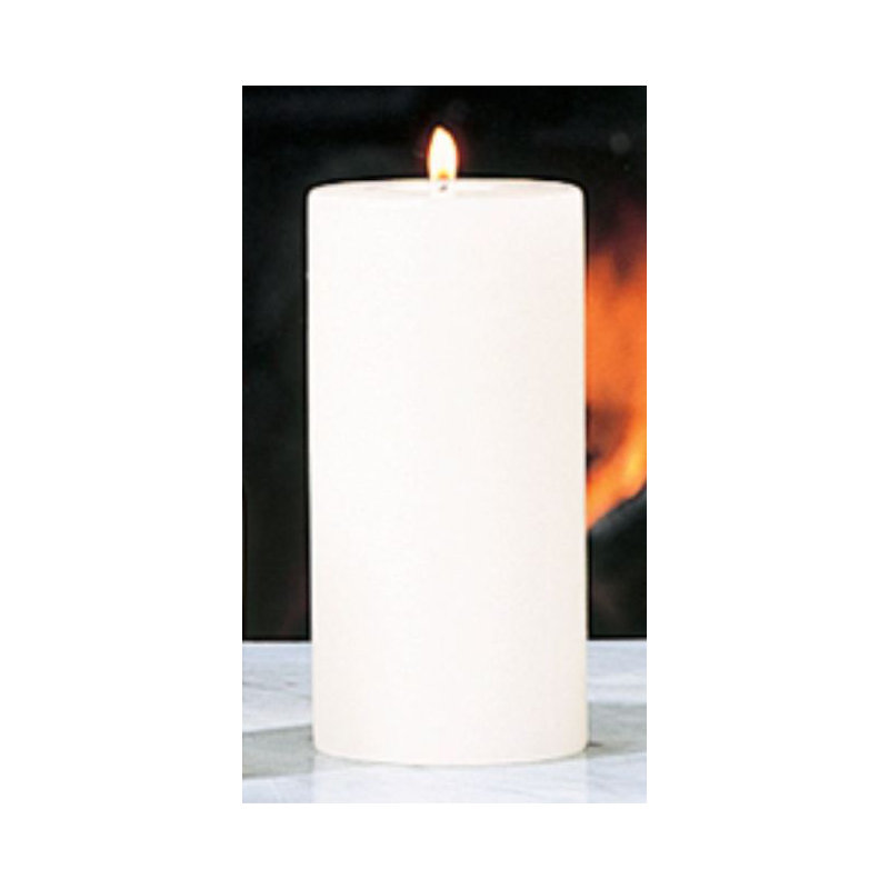 Unscented Pillar Candle, 4" x 6"