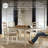 Azil Solid Wood Base Dining Table