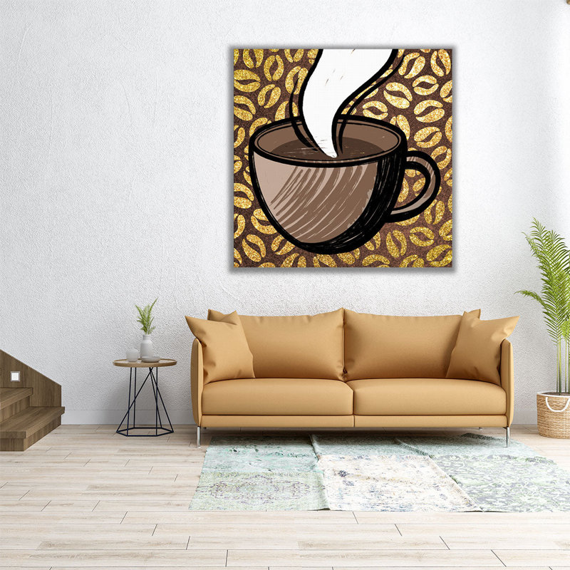 «Life After Coffee 1», reproduction d'art sur toile, H 12 po x l 12 po