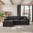 108" Modern 4-Seater Chenille Cloud Sofa, Modular Combination for Living Room & Apartment-771980680