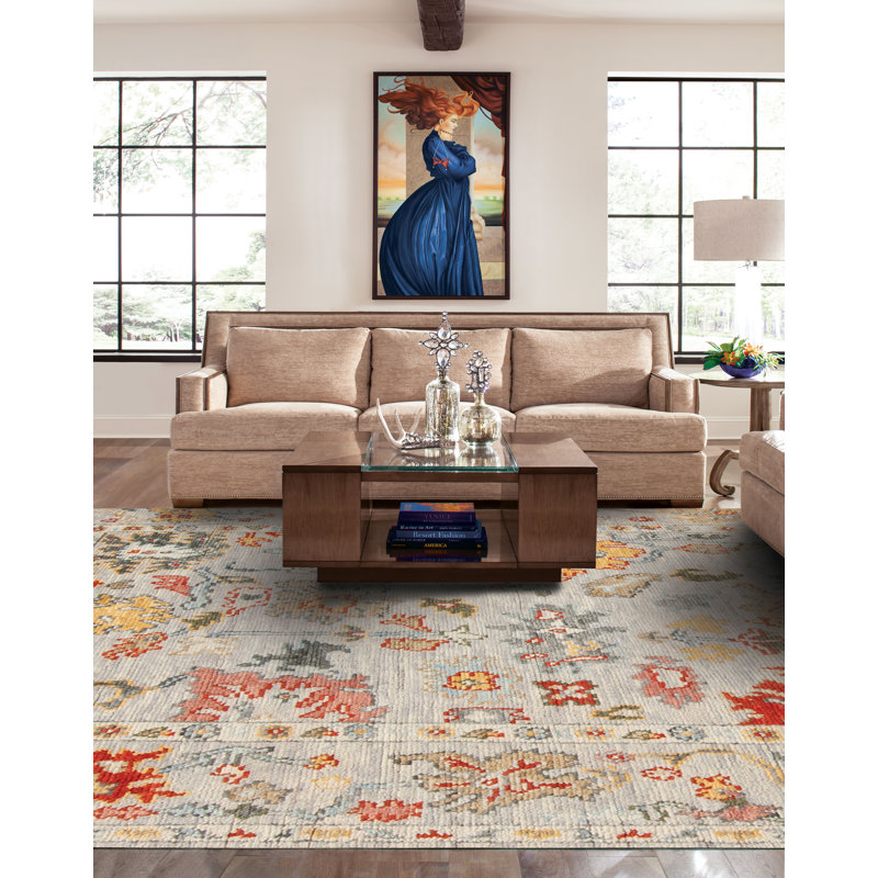 Cascade Hand Knotted Area Rug, Rectangle 8' x 10'