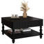 Table basse à plateau relevable cannelé 31,5 po avec rangement ouvert et caché-2072415422
