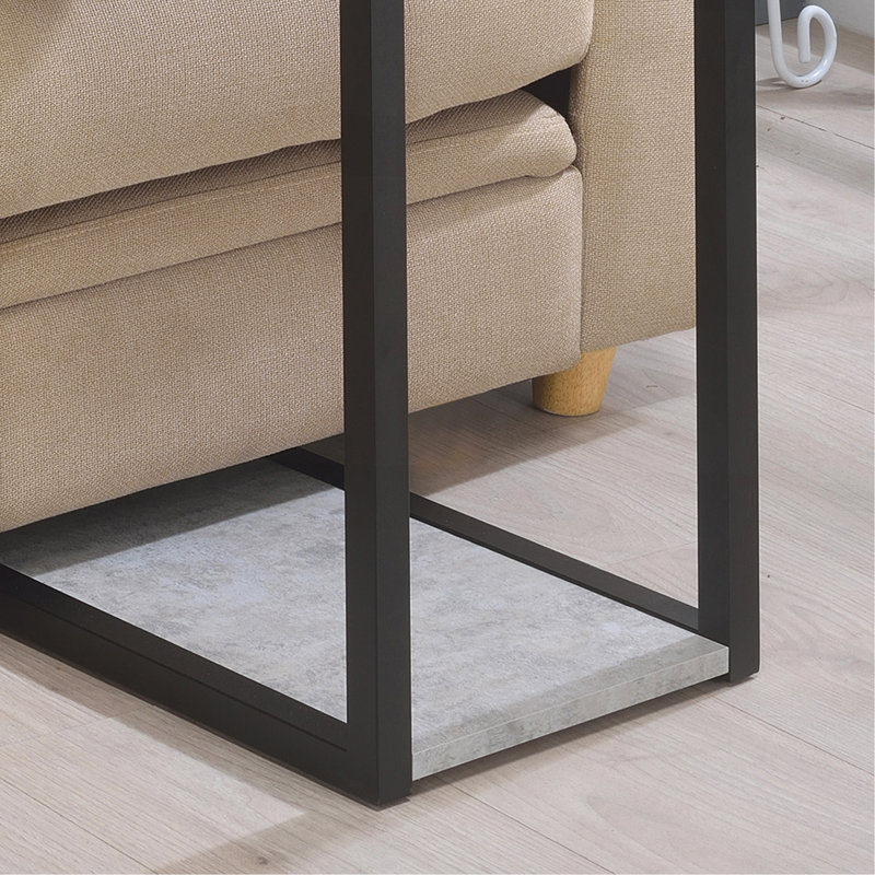 Black Snack Table_Table basse, Gris ciment