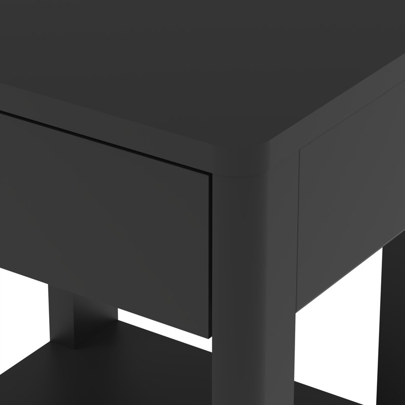 Ensemble de chambre à coucher 2 pièces Jolande, Deux pièces : Lit et table de chevet, Grand lit