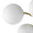 Honniball Frosted Glass Globe Sputnik Semi-flush Mount-1230818863-1232926380