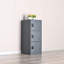 3 door Grey small locker with lock latch