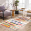 Tapis rayé beige / vert Dimond-1349623143