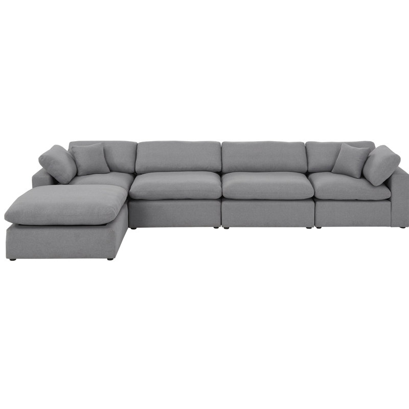 Canapé modulaire réversible de 160 po de large avec repose-pieds Bania
