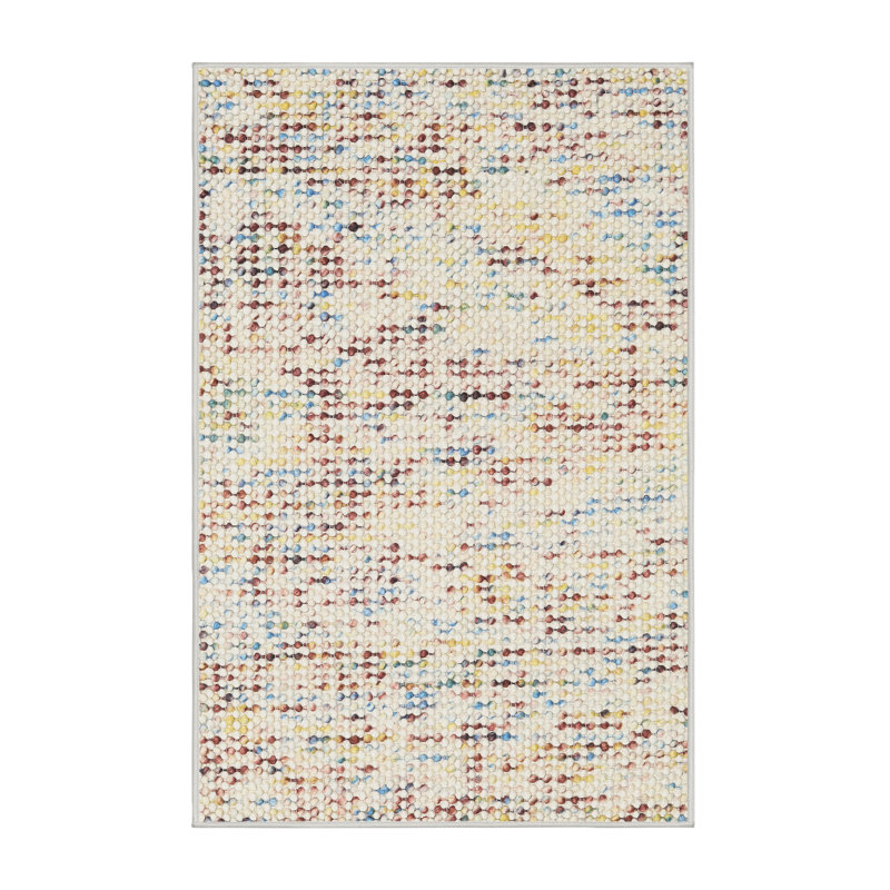 Tapis contemporaine jaune/brun/gris, Rectangle 6 pi x 9 pi