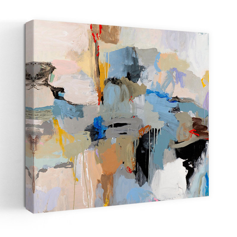 Santa Fe, art contemporain abstrait, H 48 po x l 48 po