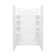 48" W x 75.75" H Frameless Rectangle Sliding Shower Kit with Towel Bar and Base Included