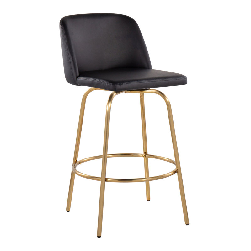 Contemporary Counter Stool, Noir