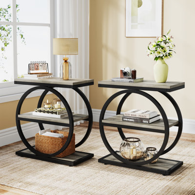Maneeta End Table Set by 17 Stories