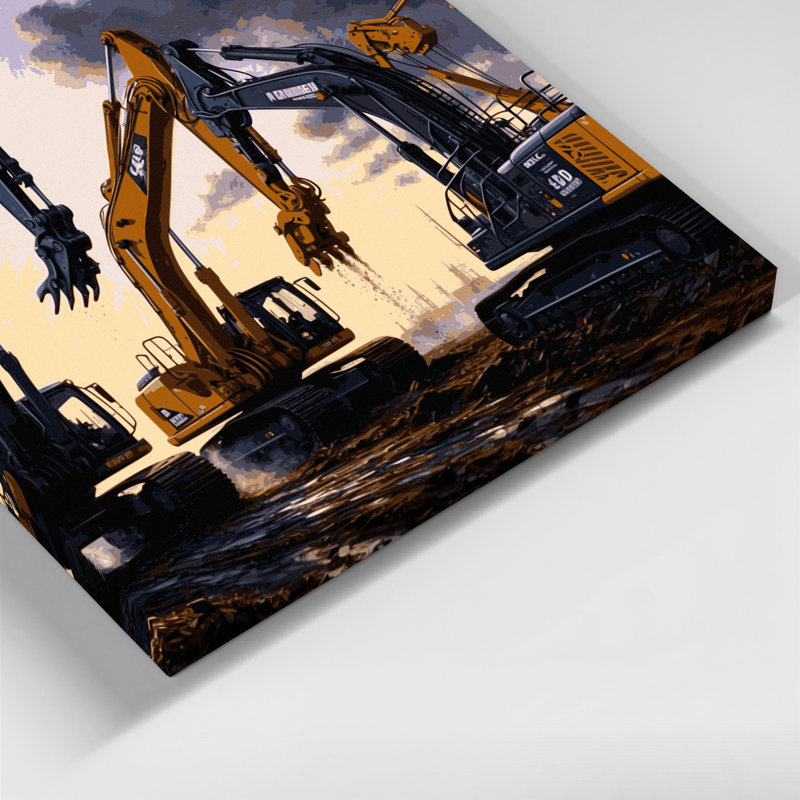 Art de transport sur toile mauve, H 20 po x l 24 po