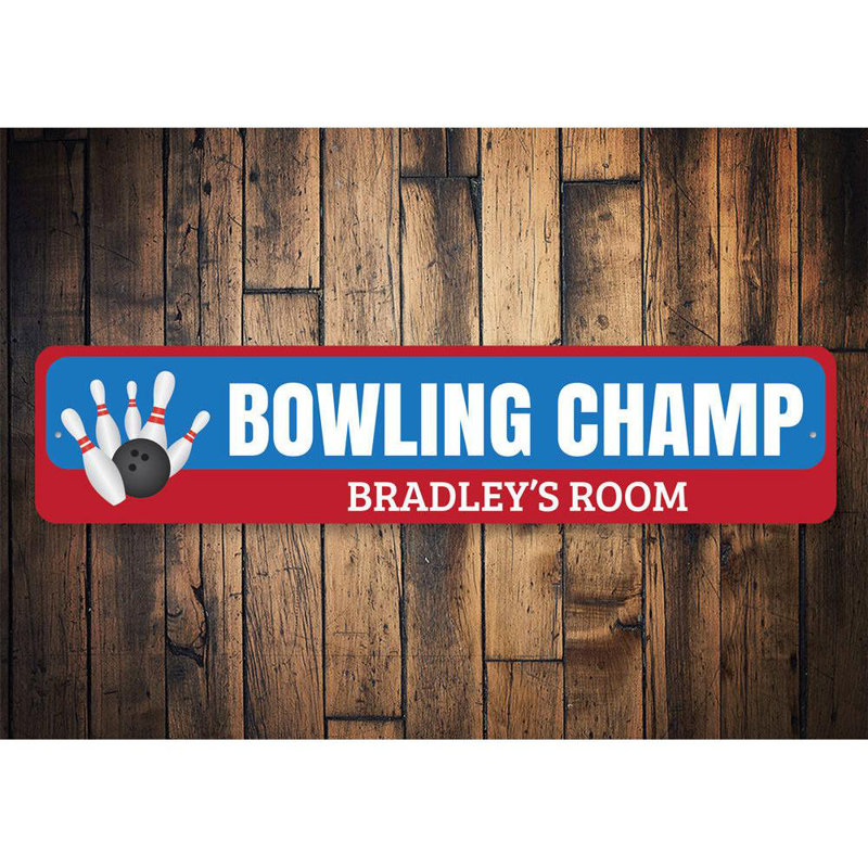 Plaque de Bowling, H 6 po x l 24 po x P 0,063 po
