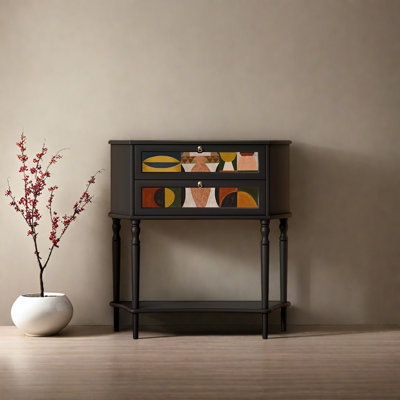 Retro Elegant Art Console Table