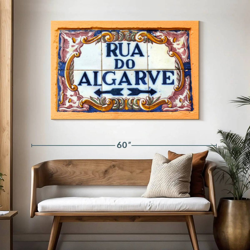 Enseigne Kavia Rua Do Algarve, H 32 po x l 48 po