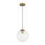 Luminaire suspendu en forme de globe pour îlot de cuisine à 1 lumière Vulpecula-1699867621