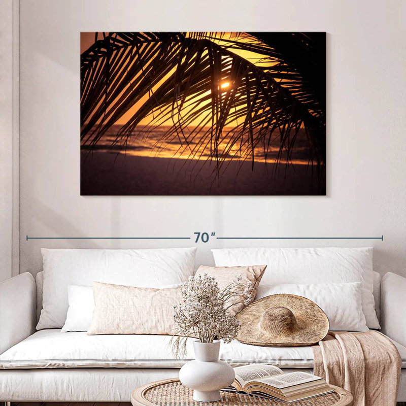 Aruba Palm Gillard Sunset, 32" H x 48" W