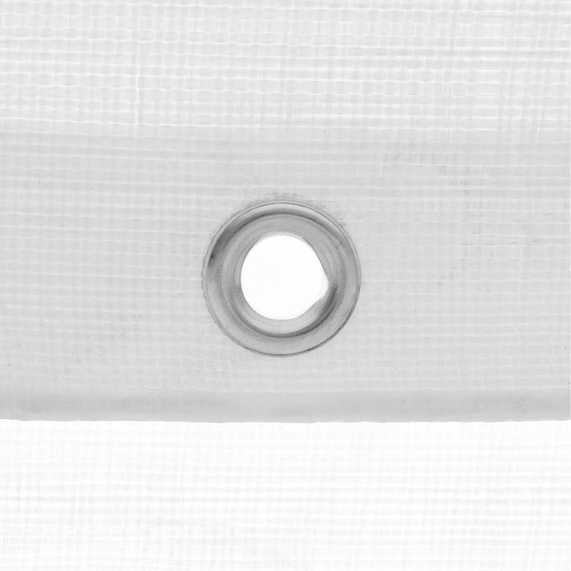 Housse de remplacement pour abri d'auto robuste 10 'x 20' avec 40 élastiques, imperméable et résistant aux rayons UV, blanc (cadre non inclus)