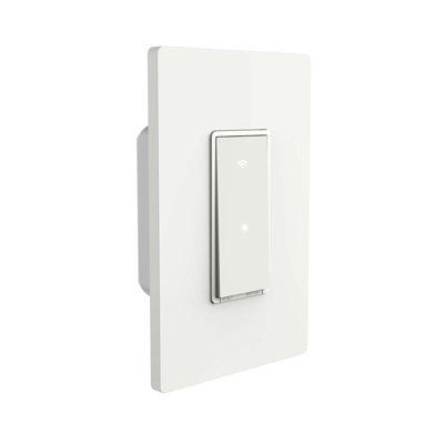 100-240V 50/60Hz 2.4GHz Single-Pole WiFi Smart Switch Compatible as Alexa Device and Google Home Device, White -  Simply Conserve, SW-SP-100/240V-WiFi-WH