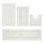 Lux  Premium 2370 GSM 100% Cotton 4 Piece Bath Rug Sets, Machine Washable, Super Absorbent & Tufted Weave Reversible Bath Mat for Bathroom, Shower, and Tub, Oeko-Tex Certified Bathroom Rugs, Ivory