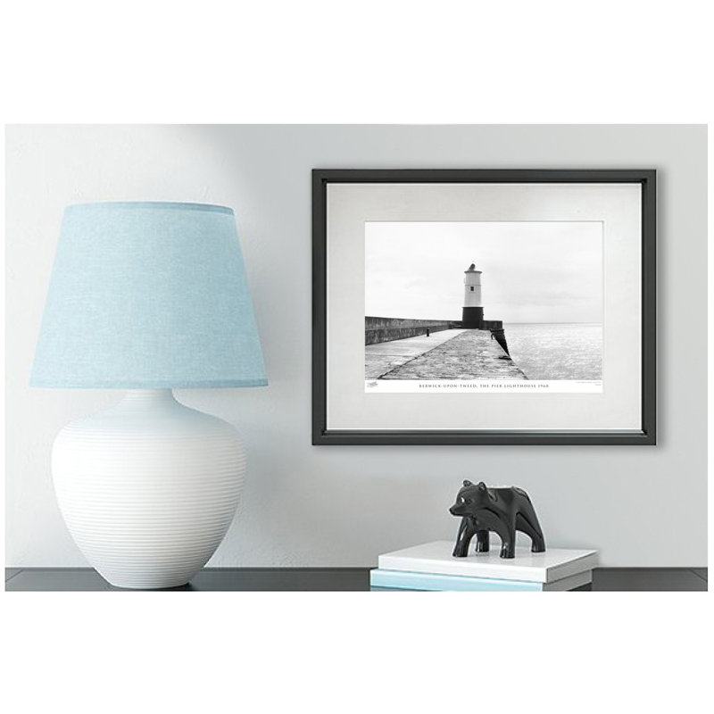 Berwick Upon Tweed, The Pier Lighthouse 1960 - Single Picture Frame Print, 40cm H x 50cm W x 2.3cm D