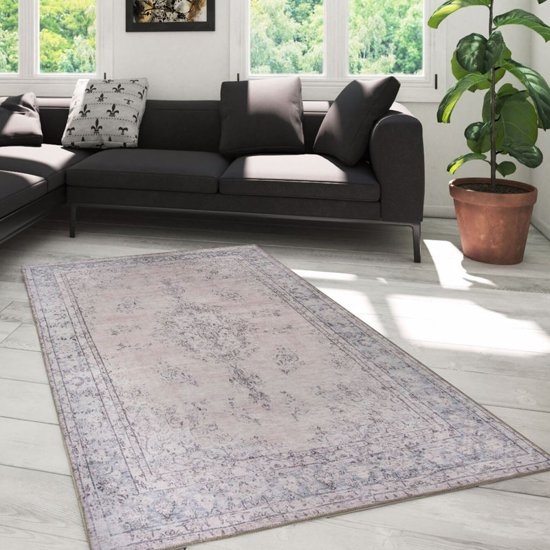 Luxurious Machine Washable Carpet, 100% Polyester, 7.5 x 10.8 Feet | Pile Height: 0.2 Inches, 1850 g/m² | Recycled Poly Cotton Underside, Easy Care, Perfect for Living Room & Bedroom, Soft & Durable Design