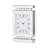 Roman Numeral Mechanical Tabletop Clock in Silver