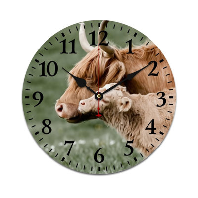 Horloge murale 12 po x 12 po Misty Forest