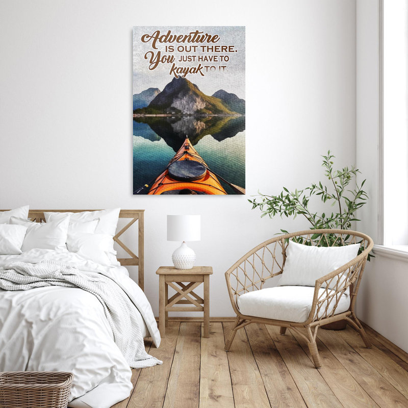 Vous n'avez qu'à faire du kayak, H 36 po x l 24 po x P 1,25 po
