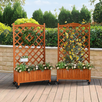 Handmade Wood Planter Box
