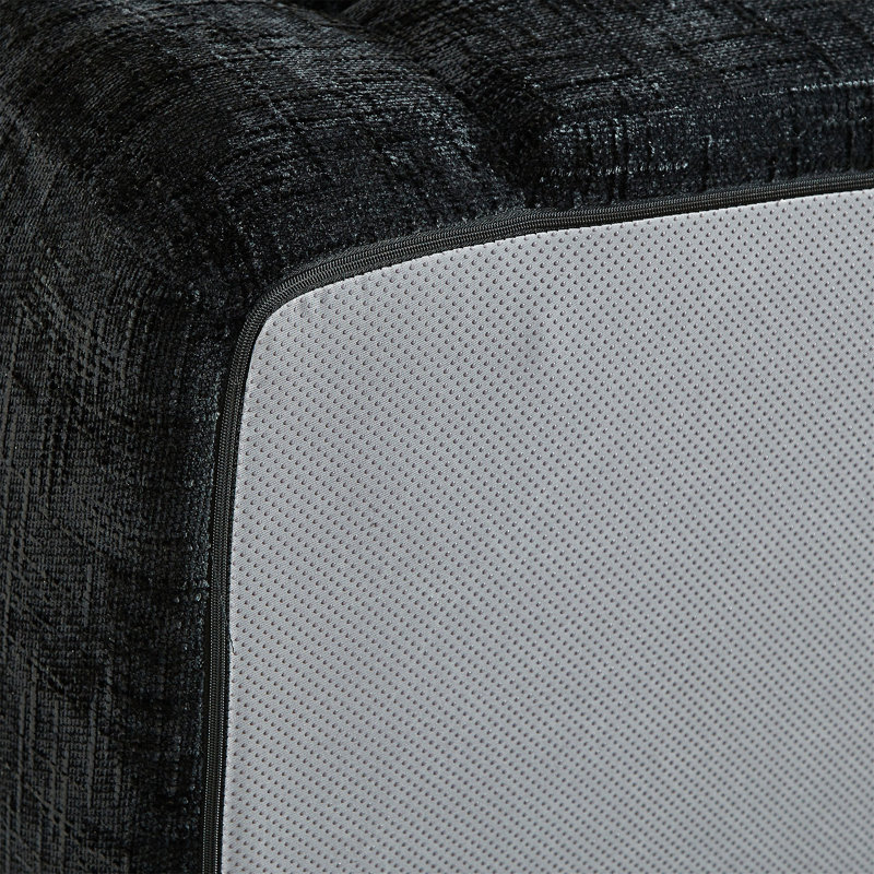 Canapé-lit convertible, Chenille noir