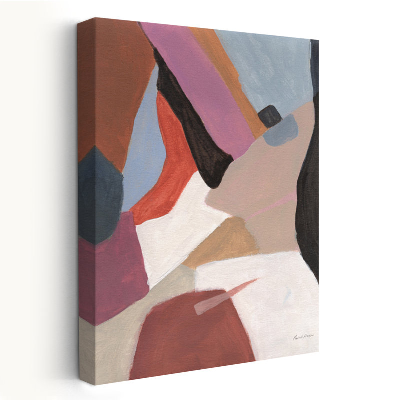 All The Ways - Abstrait noir bleu brun, H 24 po x l 16 po