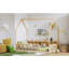 Lits avec rangement, lit simple en bois de pin pour chambre d'enfant