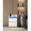 Bedside Table with LED Lights, Bedside Cabinet with Charging Station and 2 Drawers, Nightstand with USB Ports & Power Outlet, Nightstand for Living Room and Bedroom -91019198