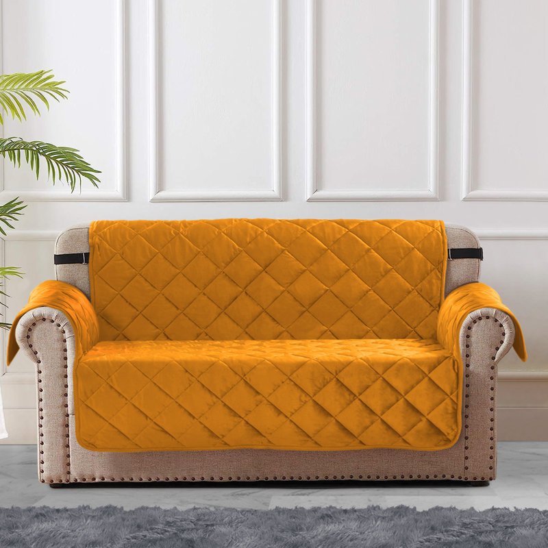 T-Cushion Slipcover, Orange, 60cm H x 180cm W x 60cm D