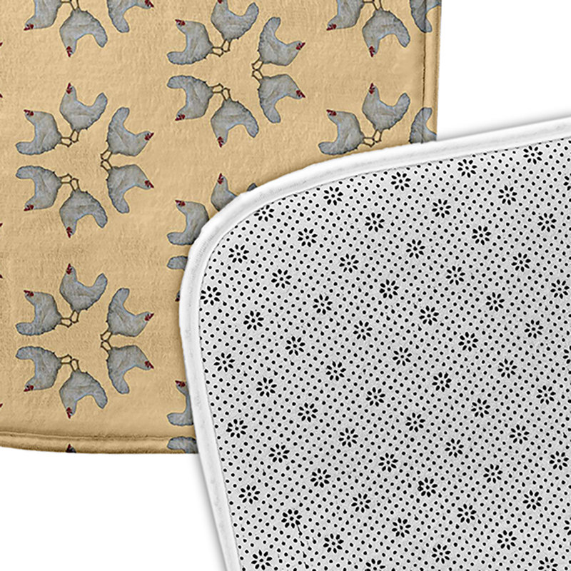 Tapis de bain Funky Junky, L 21 po x L 34 po, Jaune